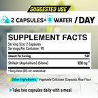 DEDICAD Shilajit 1000mg Cápsulas - 180 Comprimidos - Complemento de Shilajit del Himalaya