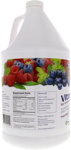 1st Step for Energy Vitamina D3 Líquida Sabor Frutos Rojos Mixtos, 1 Galón (3.78 L)