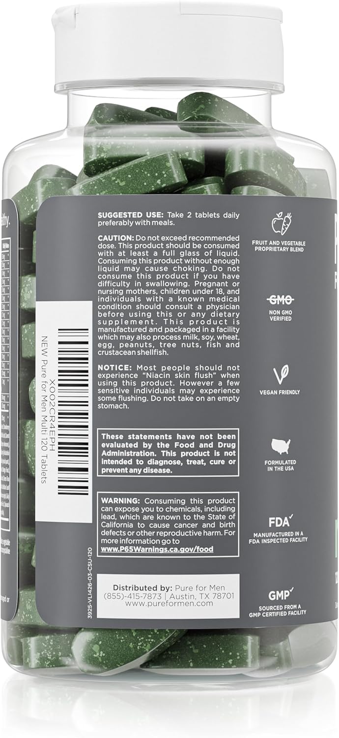 Pure for Men Multivitamin | Multivitamínico para Hombres