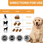 Probióticos para Perros - Bacillus Coagulans & Fibra Prebiótica - Masticables Digestivos y de Apoyo Inmunitario - Sabor a Pato - 90 Unidades