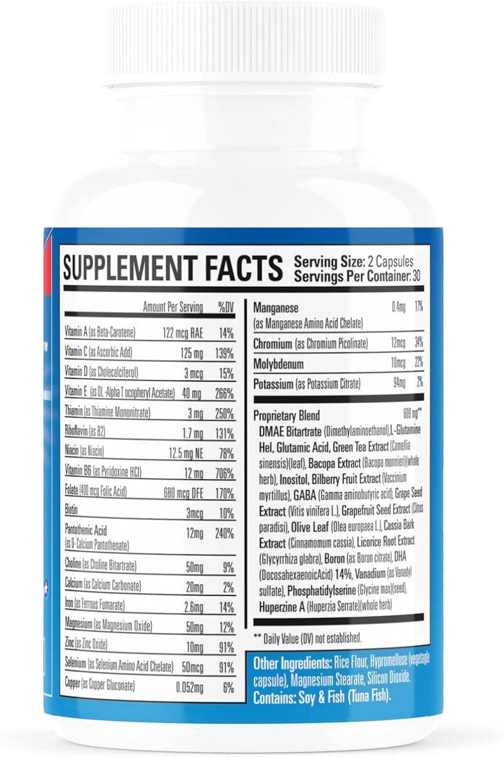 Constant Focus Brain Booster – Complemento Natural para la Salud Cerebral, Enfoque y Concentración (60 Comprimidos)
