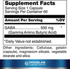Douglas Laboratories GABA 500 mg – 60 Capsules