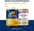 NaturVet VitaPet Senior Multivitamínico para Perros con Glucosamina - 120 Comprimidos Masticables
