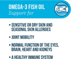Free Form Snip Tips Omega-3 Aceite de Pescado para Perros y Gatos Pequeños, 60 Cápsulas