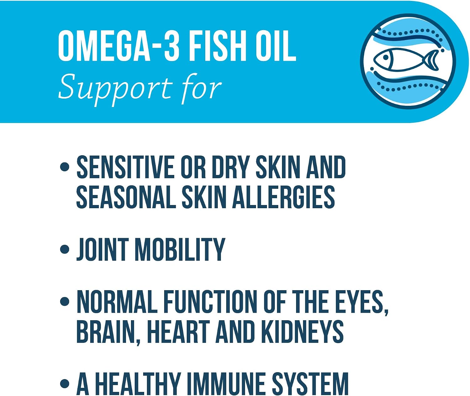 Free Form Snip Tips Omega-3 Aceite de Pescado para Perros y Gatos Pequeños, 60 Cápsulas
