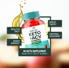 Keto Raw ACV Gummies – Vinagre de Manzana 1000mg con Vitamina B12 (2 Paquetes, 120 Gominolas)