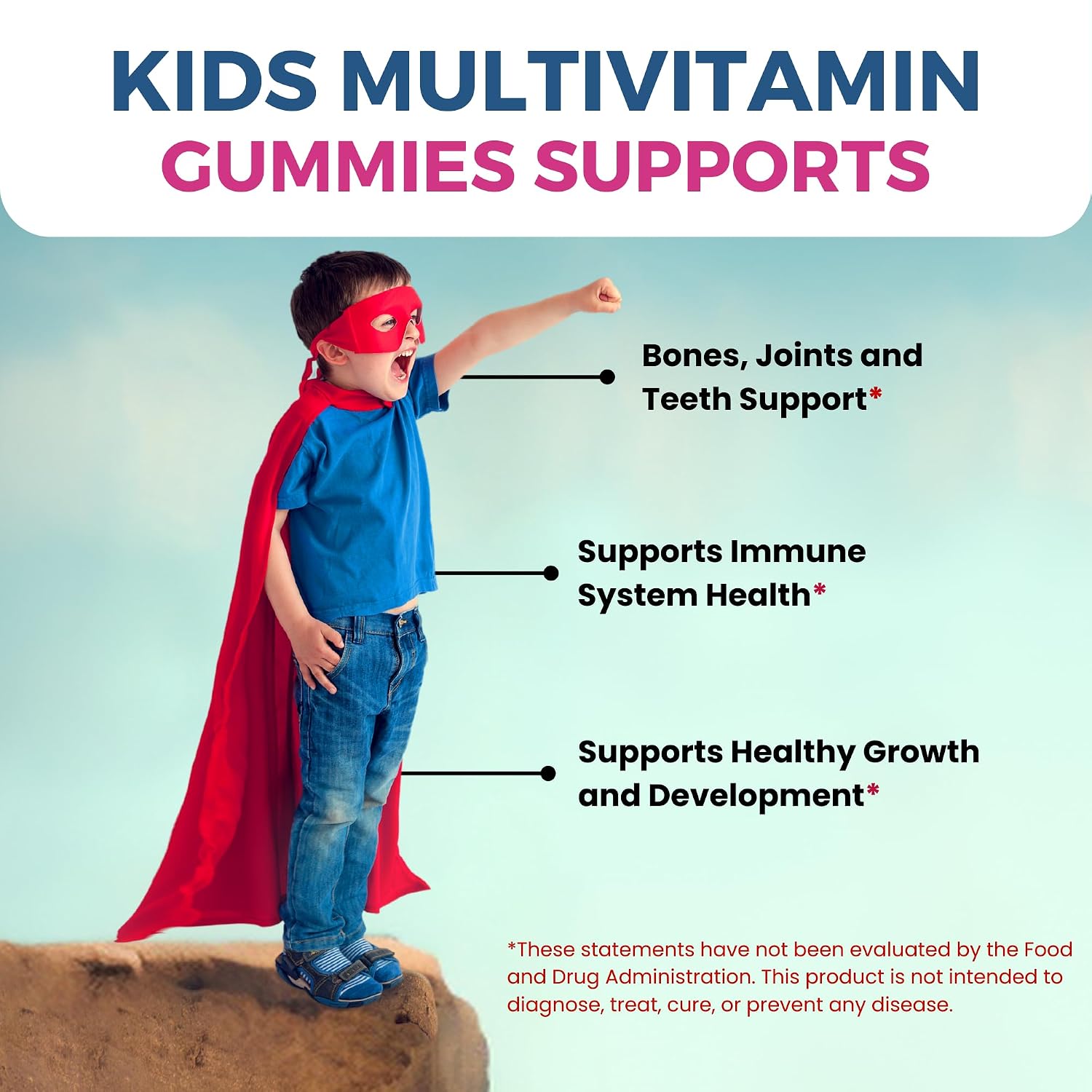 Zaytun Gominolas Multivitamínicas para Niños - 90 unidades, con vitaminas A, C, D, E, B6, B12 y Biotina