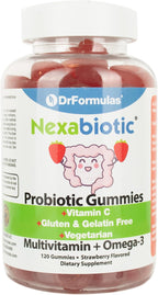 DrFormulas Multivitamin Gummies with Omega 3 and Probiotics for Kids and Adults