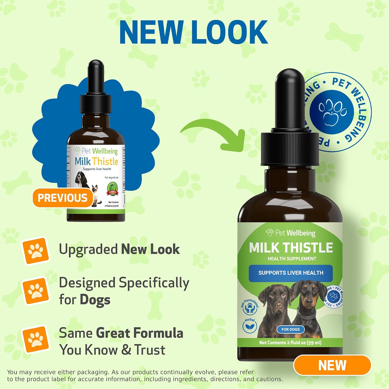 Pet Wellbeing Cardo Mariano para Perros - Suplemento Líquido Orgánico 2 oz