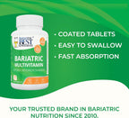 Multivitamínico Bariátrico con Hierro - 24 Nutrientes Esenciales para Después de Cirugía Bariátrica - 90 Comprimidos