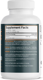 Bronson Vitamina C 1000 mg Extra Strength - 100 Comprimidos Vegetarianos