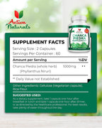 Chanca Piedra 500 mg – 120 Cápsulas Vegetales – Extracto de Phyllanthus Niruri