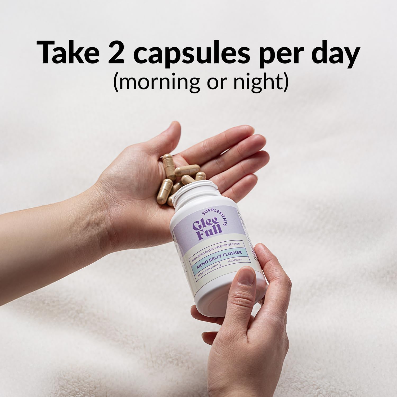 GleeFull Meno Belly Flusher - Probióticos para Mujeres en Menopausia