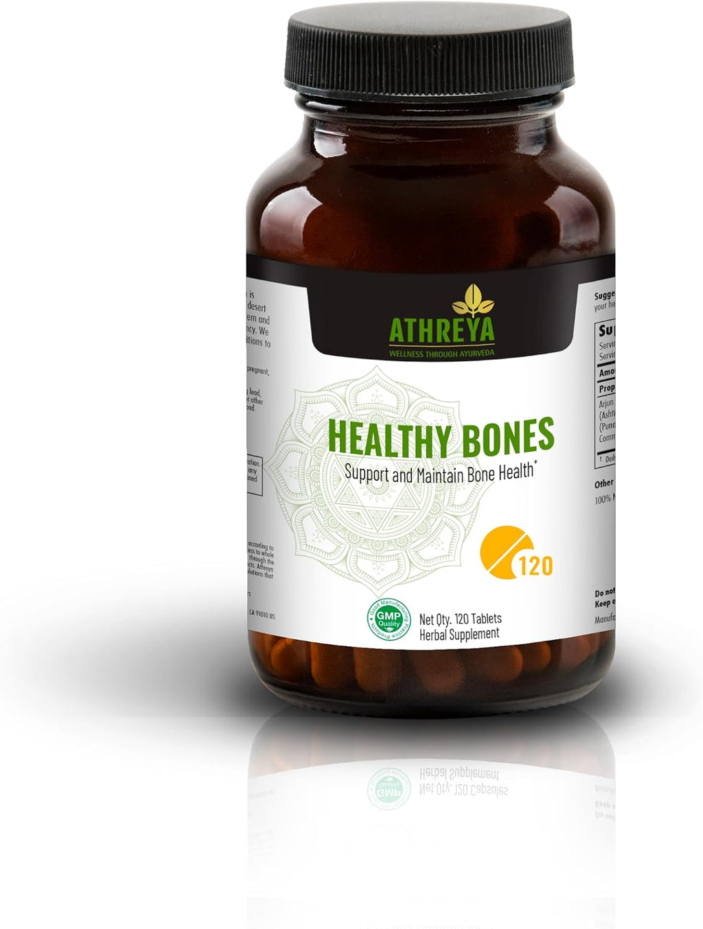 Athreya Herbs Healthy Bones Tablets - 120 Comprimidos