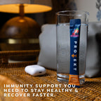 PROTEKT Suplemento Líquido de Apoyo Inmunológico - Mezcla Líquida, Sin Azúcar, con Vitamina C y Zinc, Sabor Mixed Berry, 10 sobres