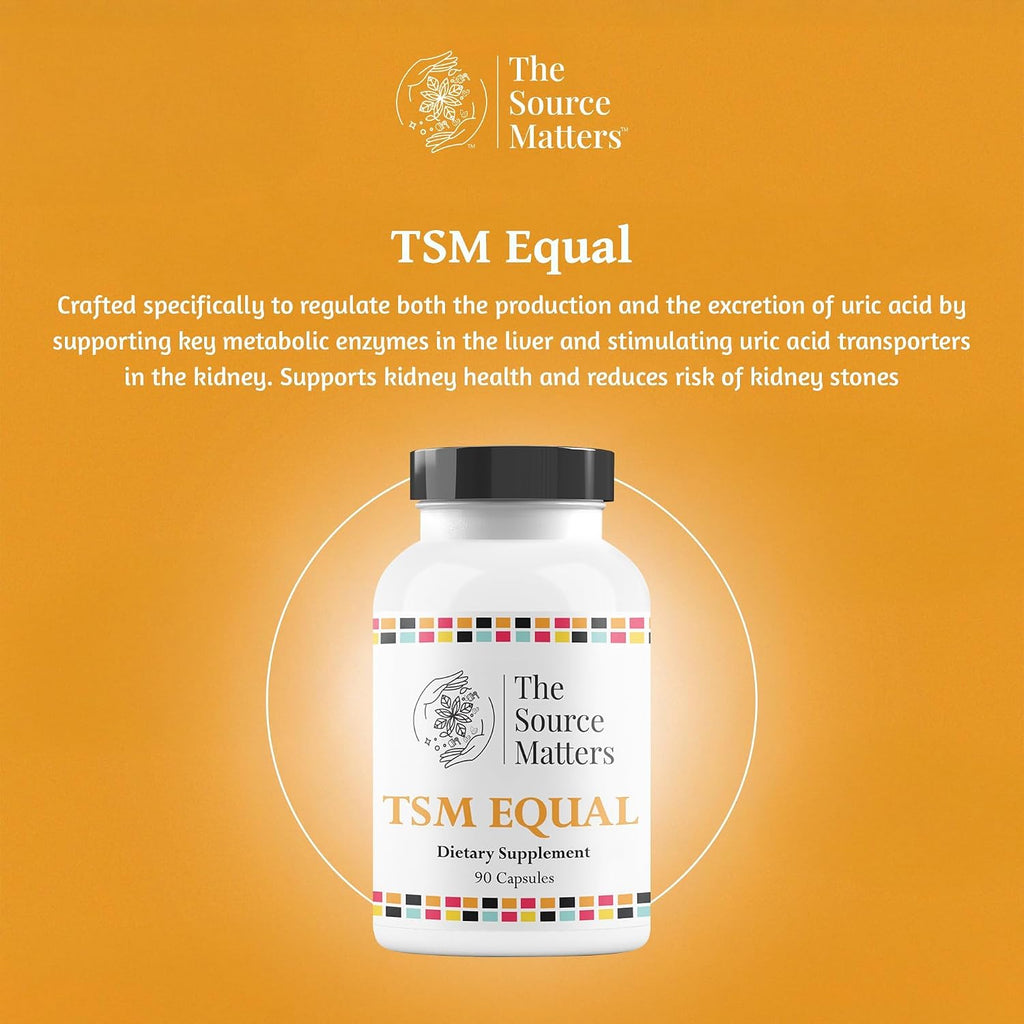 EQUAL Soporte para Ácido Úrico | Vitamina C, Quercetina, Luteolina, Cereza Ácida, Semilla de Apio (90 Cápsulas)