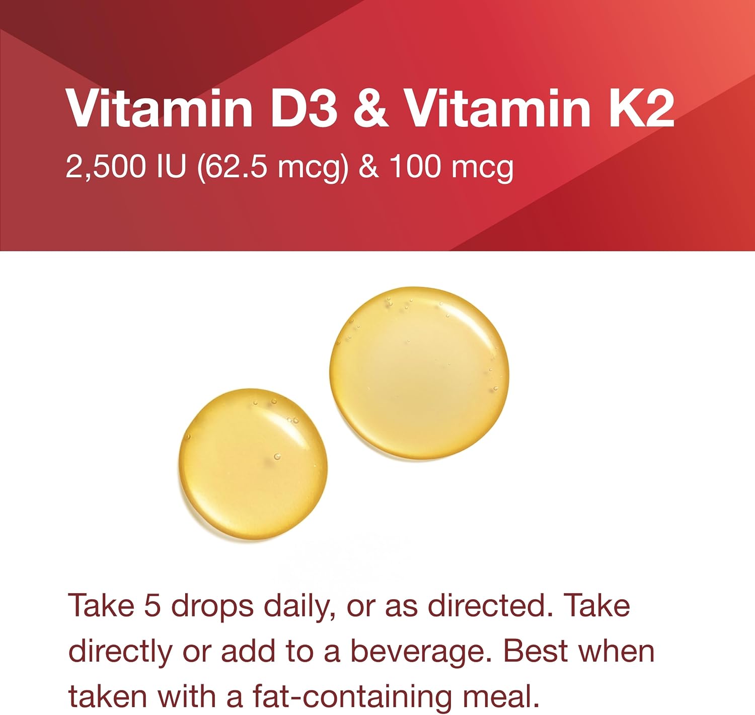 Protocol for Life Balance – Vitamina D3 y K2 Líquida (2500 UI + 100 mcg)