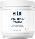 Vital Nutrients Vital Brain Powder - Suplemento para la función cognitiva y memoria - 150 g - Sabor limón