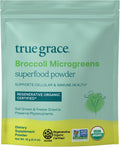 True Grace Broccoli Microgreens - Polvo Superalimento Diario - 0.4 oz (11g) - 30 Servicios