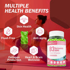 Gominolas de Niacinamida 500mg con Resveratrol 500mg - 60 unidades