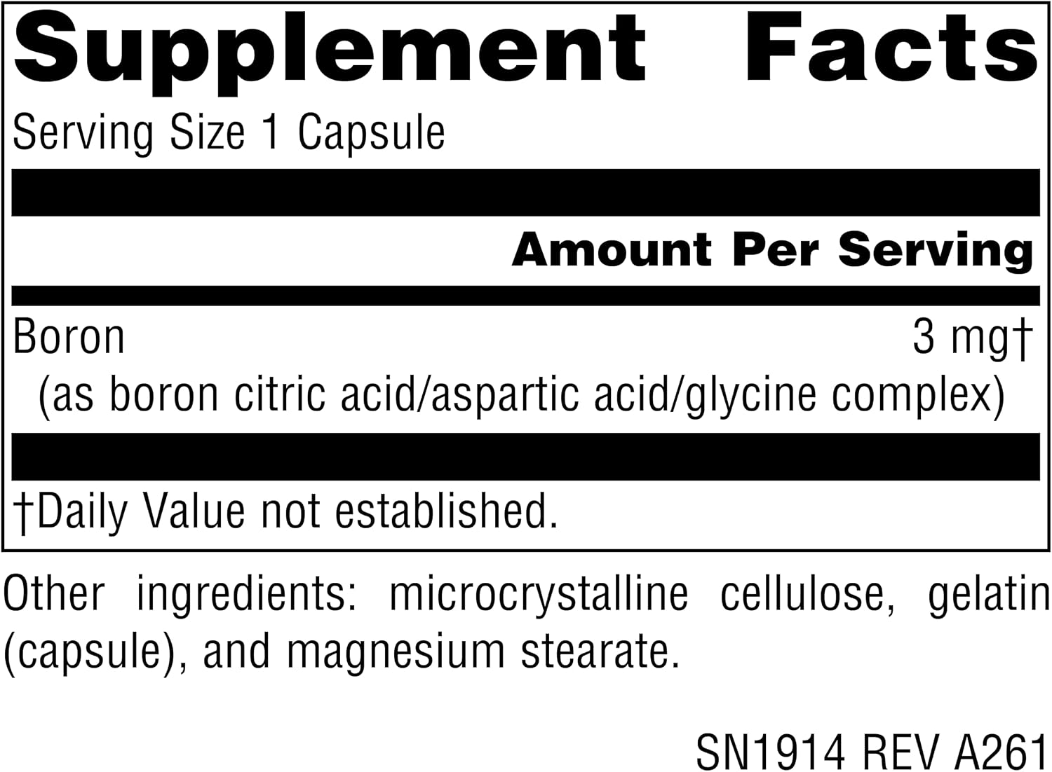 Source Naturals Triple Boron, 3 mg, 200 Cápsulas