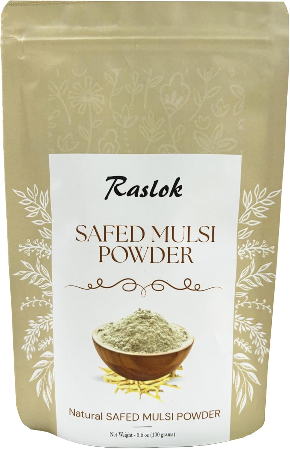 Polvo de Safed Musli Puro | Chlorophytum Borivilianum (100 g)