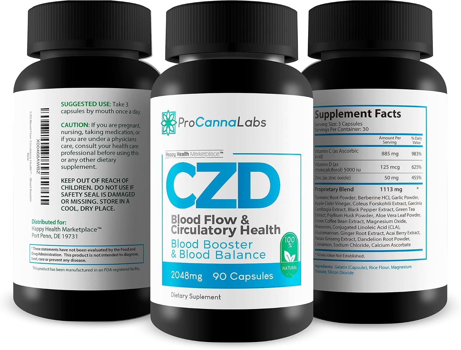 CDZ Suplemento de Vitamina C, D, Zinc y Hierbas