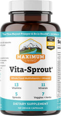 Vita-Sprout Whole-Food Multivitamin & Phytonutrient Blend, 120 Cápsulas