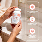KIMI Naturals Breast Max Plus - Suplemento para el Aumento de Pecho con Fenogreco, 90 Cápsulas