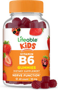 Lifeable Gomitas de Vitamina B6 para Niños - 50 mg - 60 Gomitas