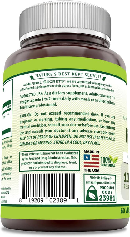 Extracto de Corteza de Pino 100 mg - – Vegano : Cápsulas de origen vegetal, sin ingredientes de origen animal. – Image 3