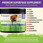 ZENAPET Apoyo Inmunitario para Perros – Polvo Premium con Turkey Tail, Spirulina y Beta-Glucano