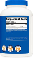 Nutricost Glutatión 500mg, 240 Cápsulas - Sin Gluten, No GMO