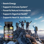 AyBet Shilajit Orgánico Himalayo - 15 Ingredientes - 120 Cápsulas