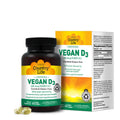Country Life Vegan D3 5000 UI – Vitamina D3 Vegana de Liquen – 60 Cápsulas Blandas