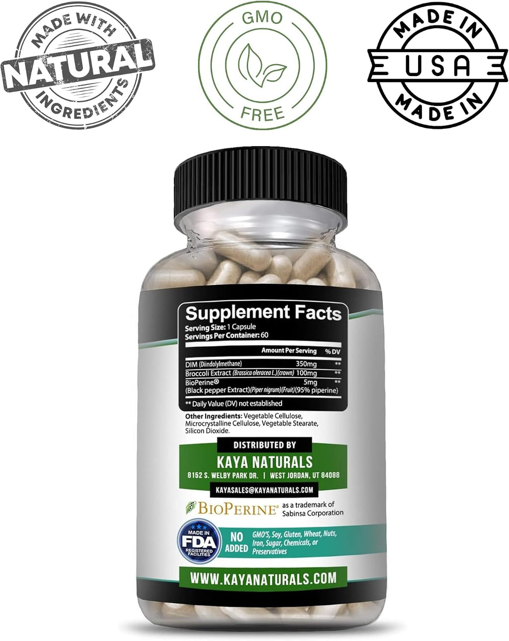 Kaya Naturals DIM Ultra - 60 Cápsulas Vegetales