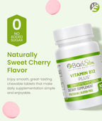 BariSlim Vitamina B12 Plus Comprimidos Masticables - Formulado para Cirugía Bariátrica