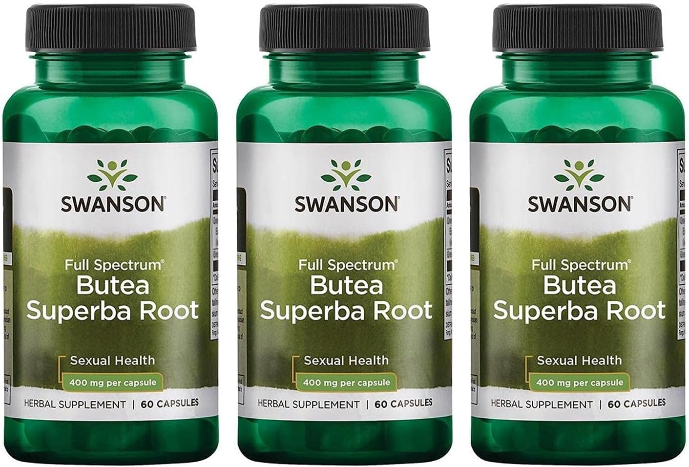 Swanson Butea Superba Raíz Full Spectrum 400 mg 60 Cápsulas (Pack de 2)