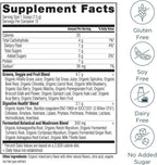 Ancient Nutrition SuperGreens en Polvo con Probióticos, Sabor Berry Orgánico, 12 Porciones, 91g