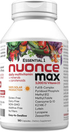 ANDREW LESSMAN Essential-1 nuonce max Multivitamin 3000 IU Vitamin D3 180 Small Capsules