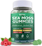 Fitfido Gominolas de Musgo de Mar Irlandés 3000mg con Bladderwrack, 60 unidades