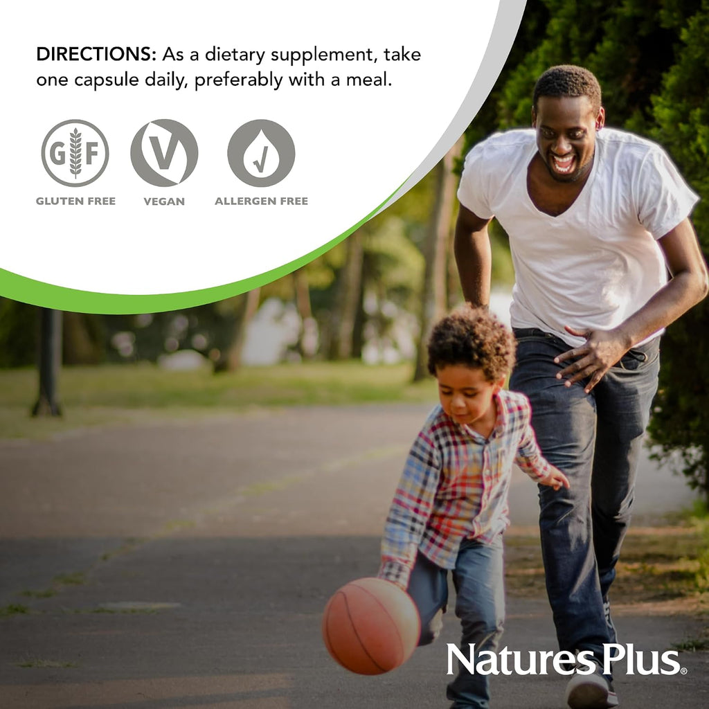 NaturesPlus Super B-50 - High Potency B Complex with Choline, Inositol & PABA - 90 Capsules