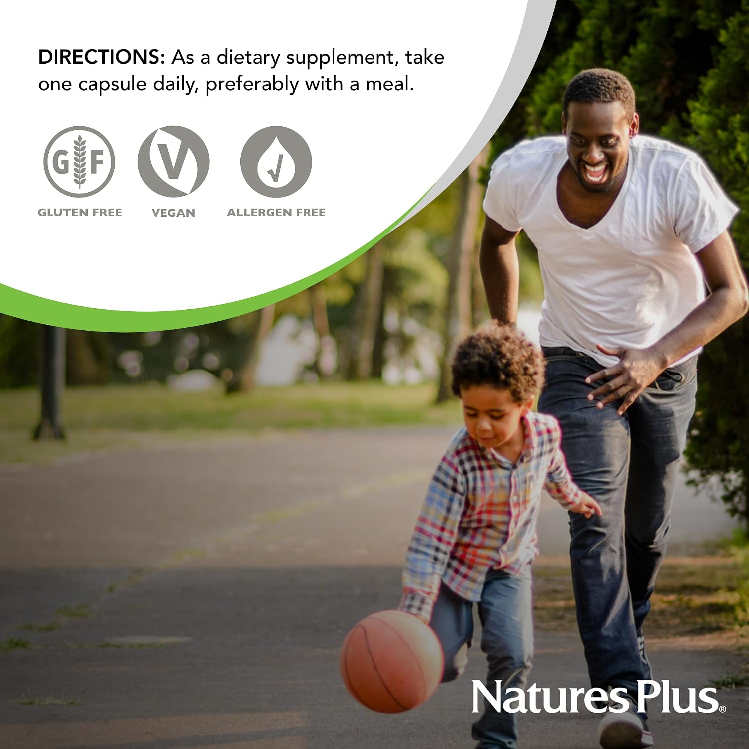 NaturesPlus Super B-50 - High Potency B Complex with Choline, Inositol & PABA - 90 Capsules