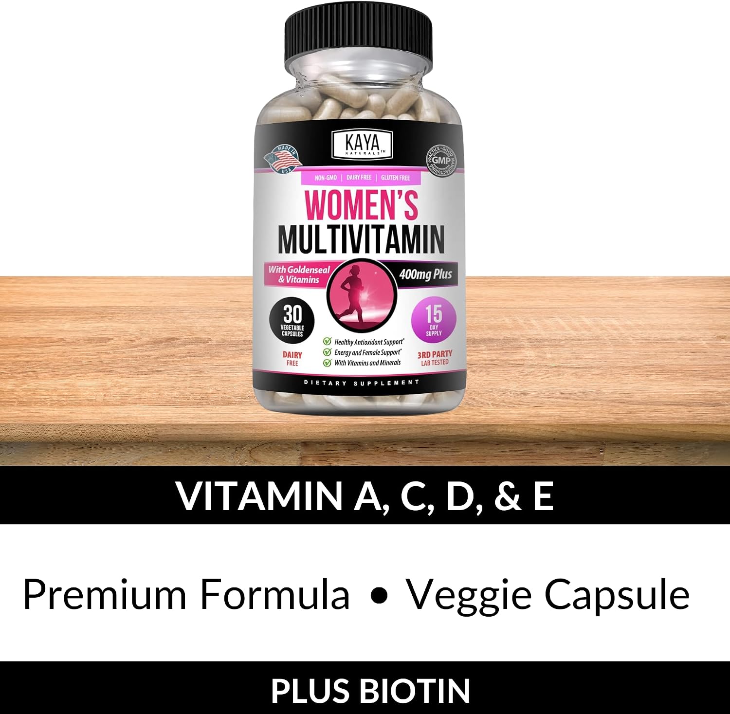 Kaya Naturals Multivitamínico para Mujeres (30 Cápsulas)