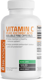 Bronson Vitamina C en Polvo - Ácido Ascórbico Puro - 454 g (1 Libra)