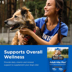 Nutri-Vet Adult-Vite Plus Multivitamínico para Perros, Snacks Blandos, 70 Unidades