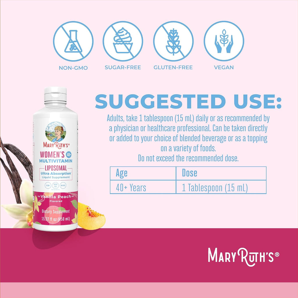 MaryRuth's Multivitamínico Liposomal para Mujeres 40+ - 450 ml