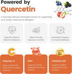 IMUNI Apoyo Alergias e Inmunidad - Quercetina, Vitamina C, Zinc y D3 - 60 Cápsulas Veganas