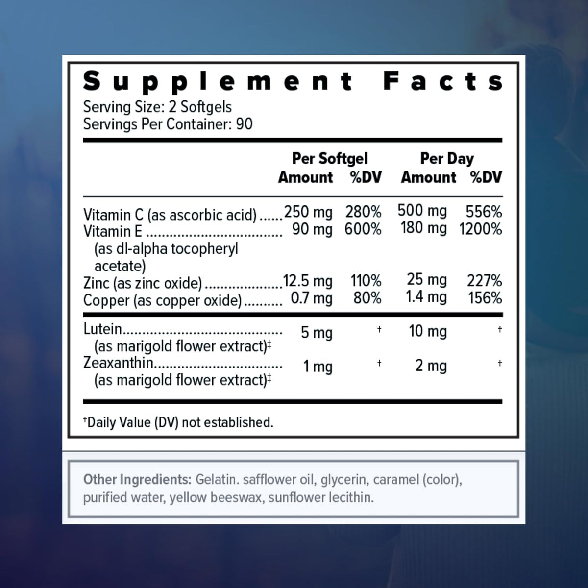 Focus Select AREDS2 – Complemento Ocular Multivitamínico y Mineral, 180 Cápsulas Blandas – Image 7