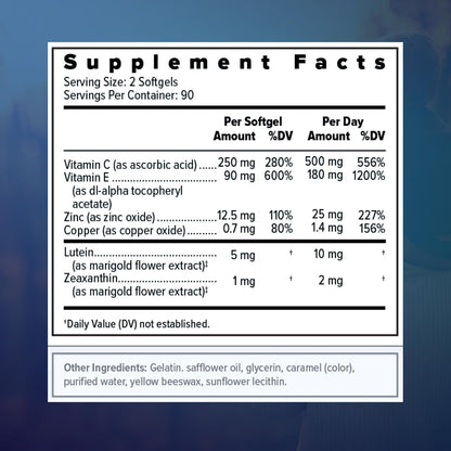 Focus Select AREDS2 – Complemento Ocular Multivitamínico y Mineral, 180 Cápsulas Blandas – Image 7